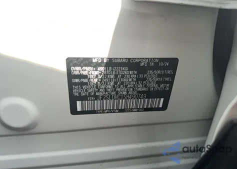 2025 Subaru Forester Sport z USA, uszkodzony, nr VIN JF2SLDHC1SH490749